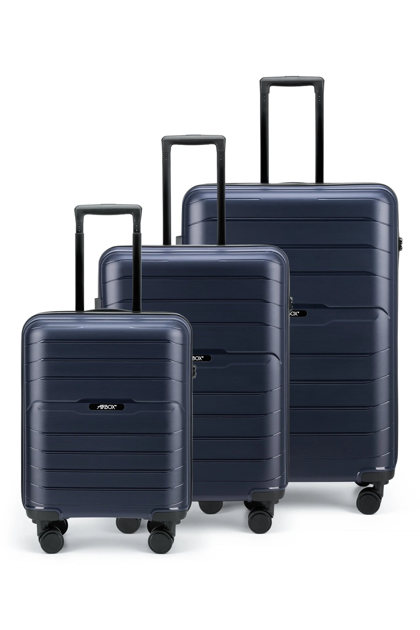 Airbox AZ13 Resväskor 3-pack - Marinblå - Travels And Bags