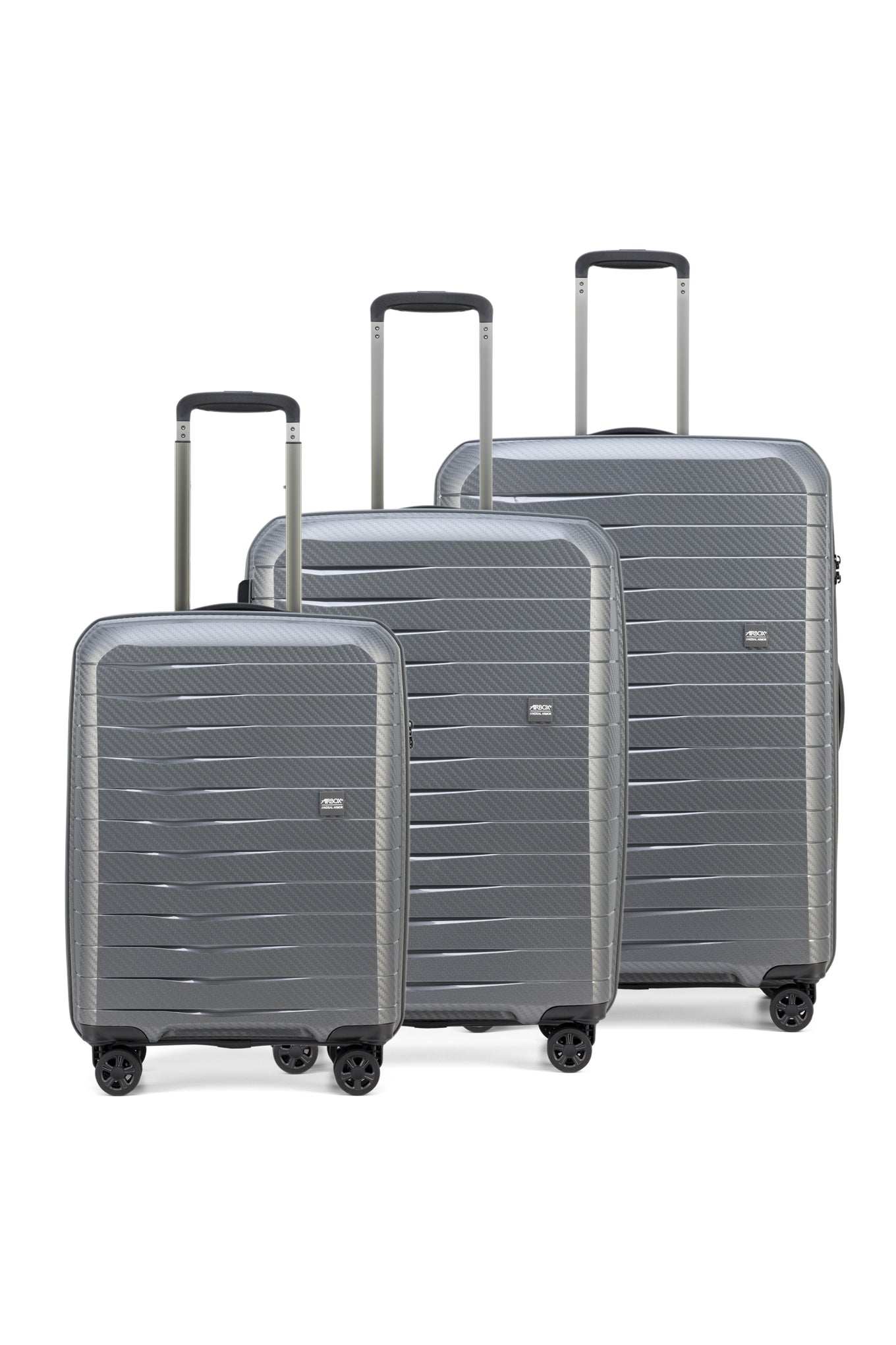 Airbox AZ18 Resväskor 3-pack - Grå - Travels And Bags