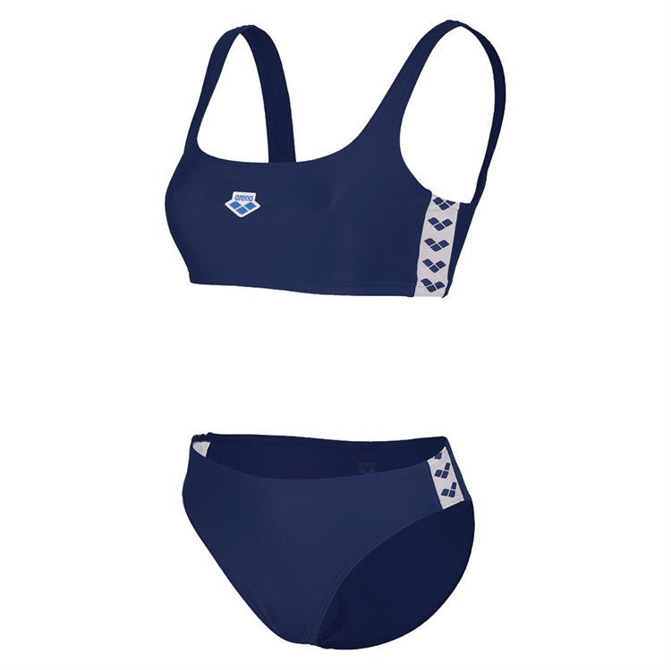 Arena Dam Icons Bralette Solid Tvådelad Marinblå