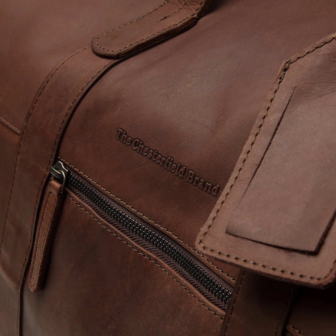 The Chesterfield Brand Portsmouth Weekendbag - Mörkbrun - Travels And Bags