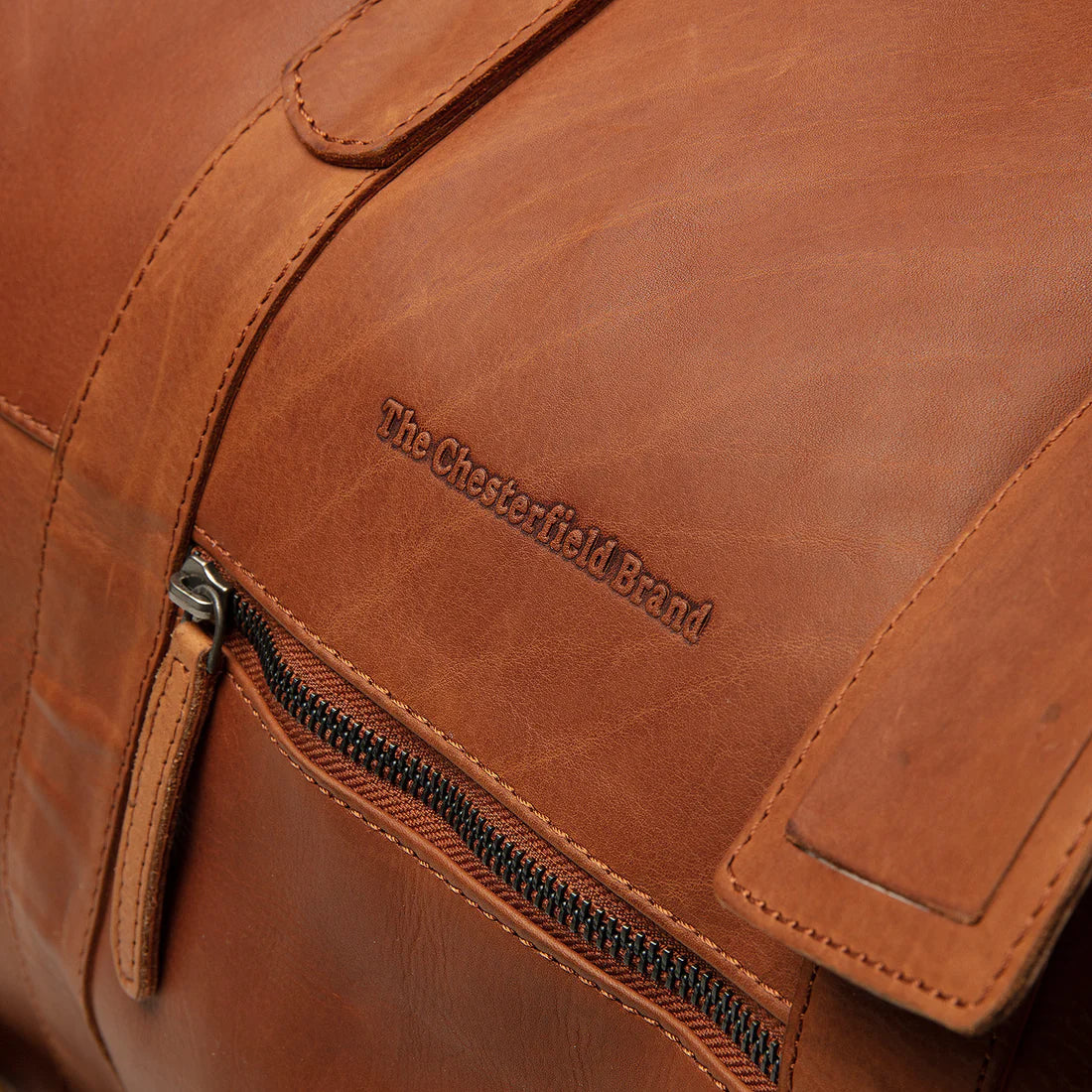 The Chesterfield Brand Portsmouth Weekendbag - Cognac - Travels And Bags