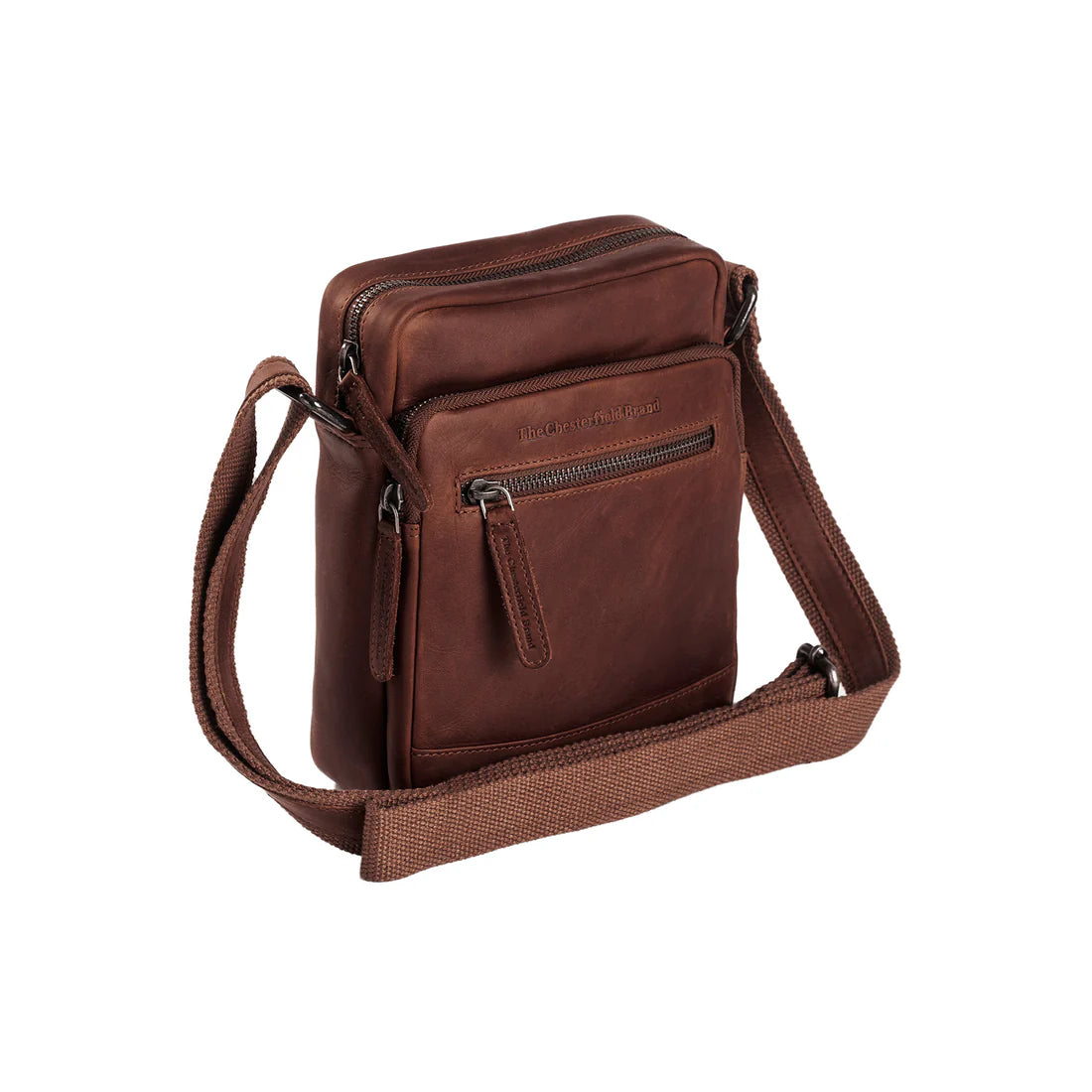 The Chesterfield Brand Birmingham Crossbodyväska - Mörkbrun - Travels And Bags