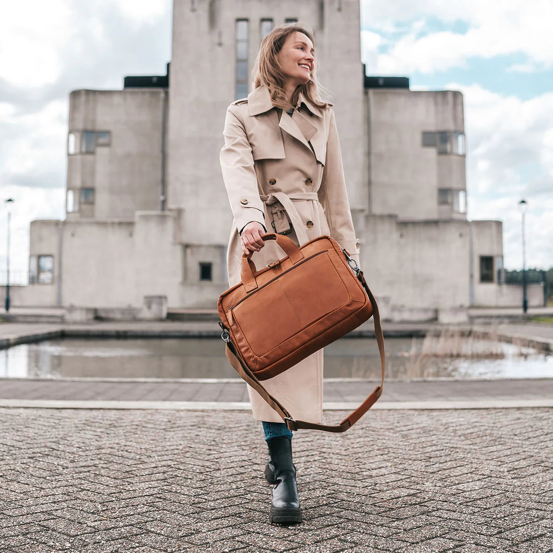 The Chesterfield Brand Calvi 15,6" Datorväska - Cognac - Travels And Bags