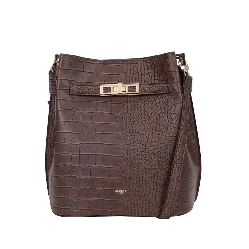 Ulrika Design Croco Axelväska 34cm