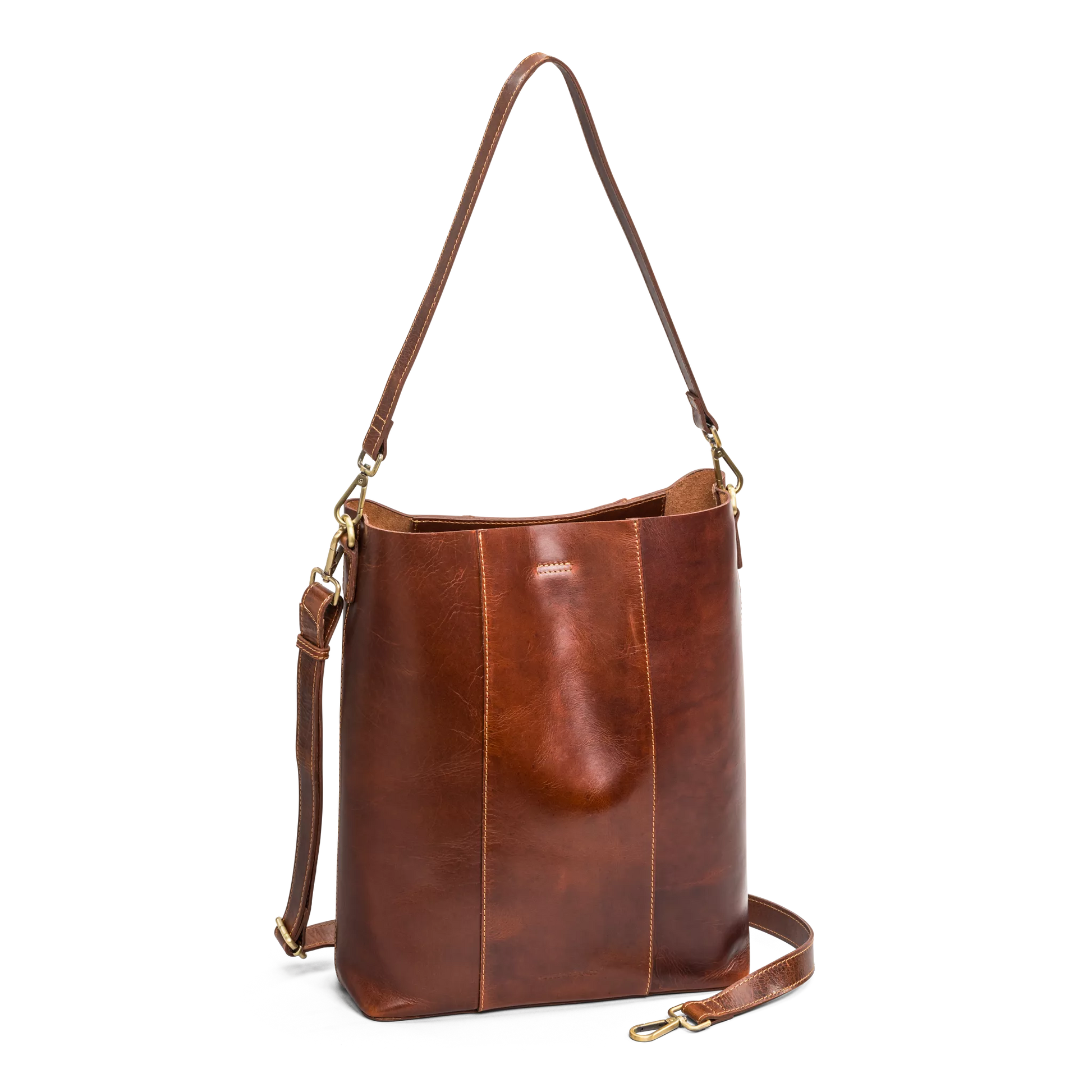 House of Sajaco 16" Bucket Bag Axelväska - Cognac House of Sajaco