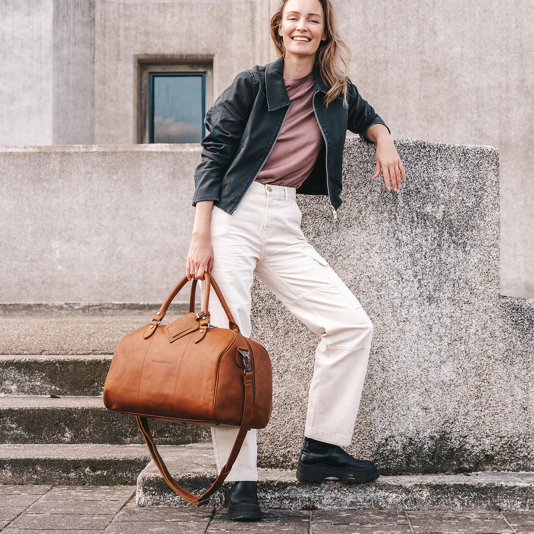 The Chesterfield Brand Liam Weekendbag - Cognac - Travels And Bags