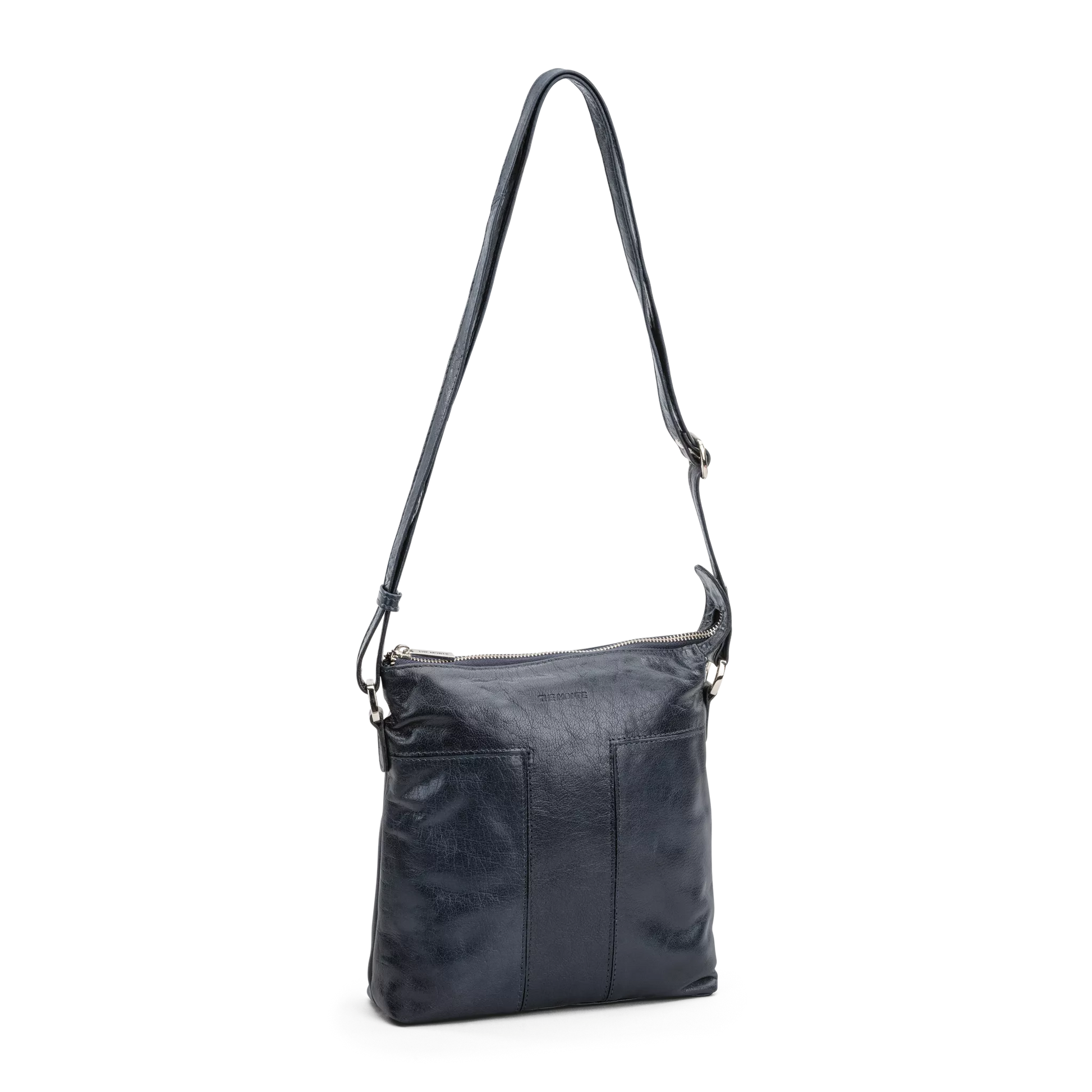 The Monte Crossover S Vertical Axelremsväska - Marinblå - Travels And Bags