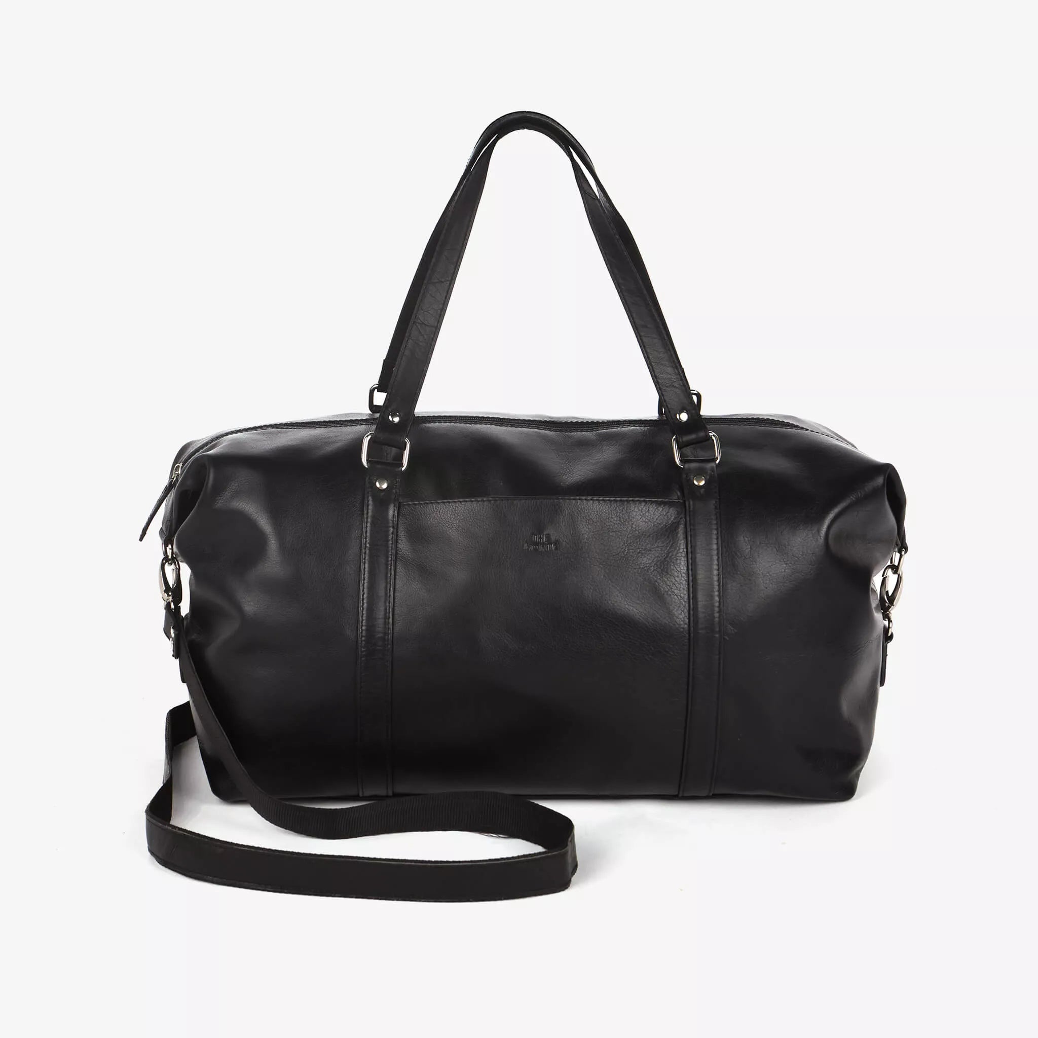 The Monte Weekendbag Large i Skinn - Svart