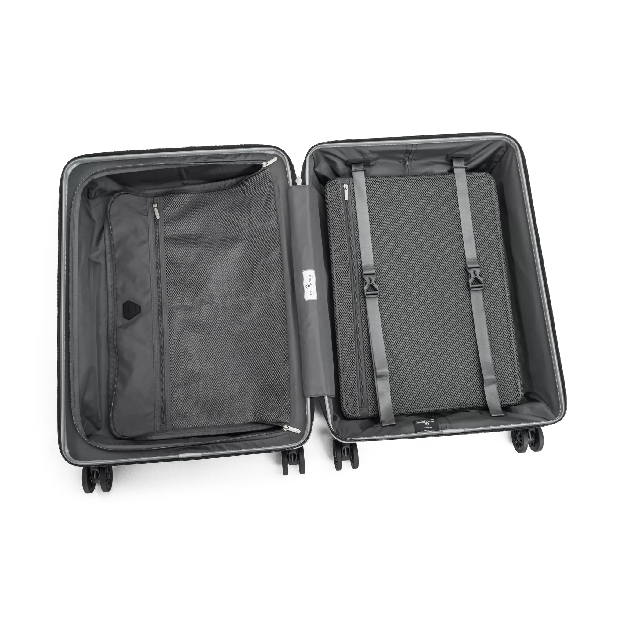 North Pioneer Superb Mellanstor Resväska 66cm - Silver North Pioneer