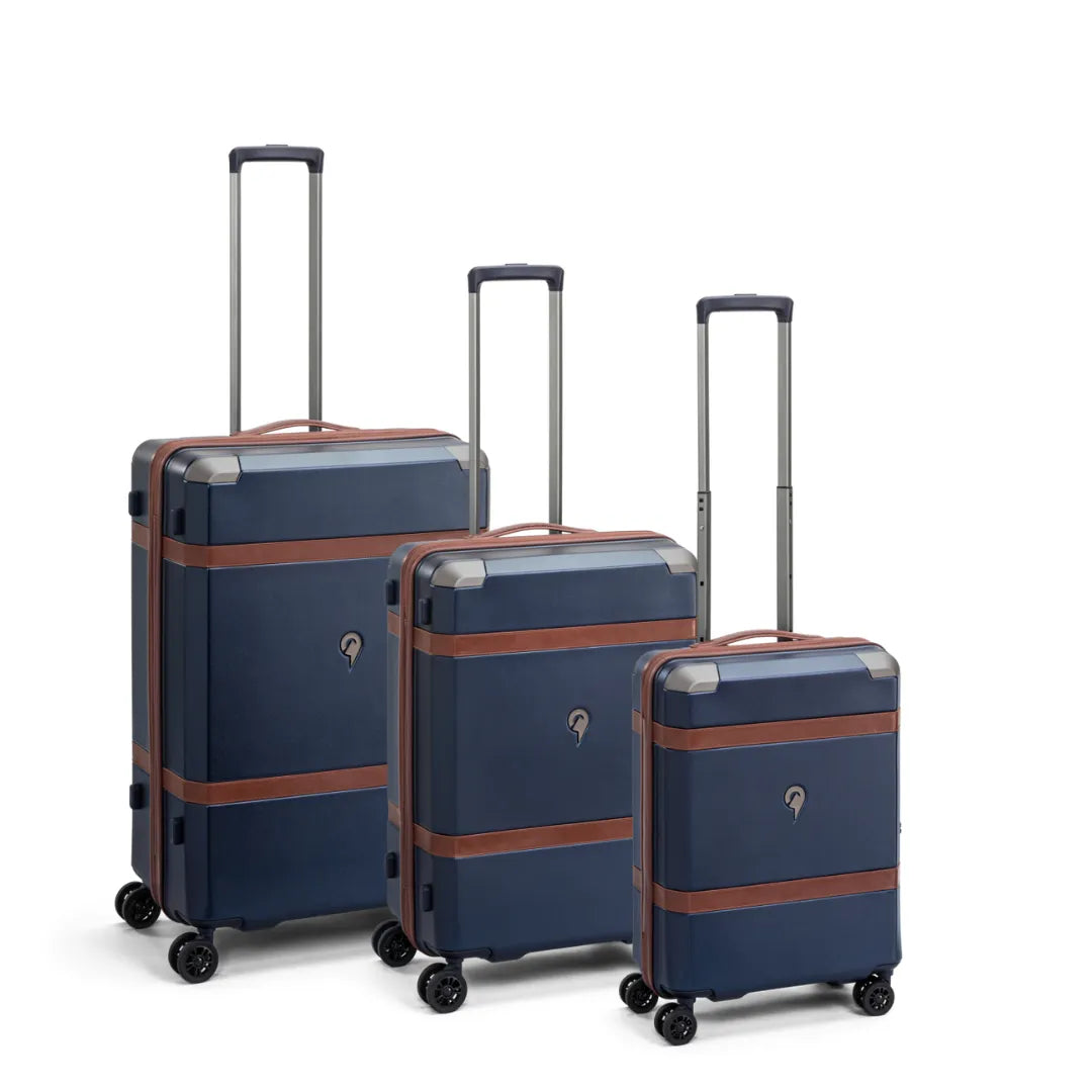 North Pioneer Vintage Pro Resväskor 3-pack - Marinblå North Pioneer