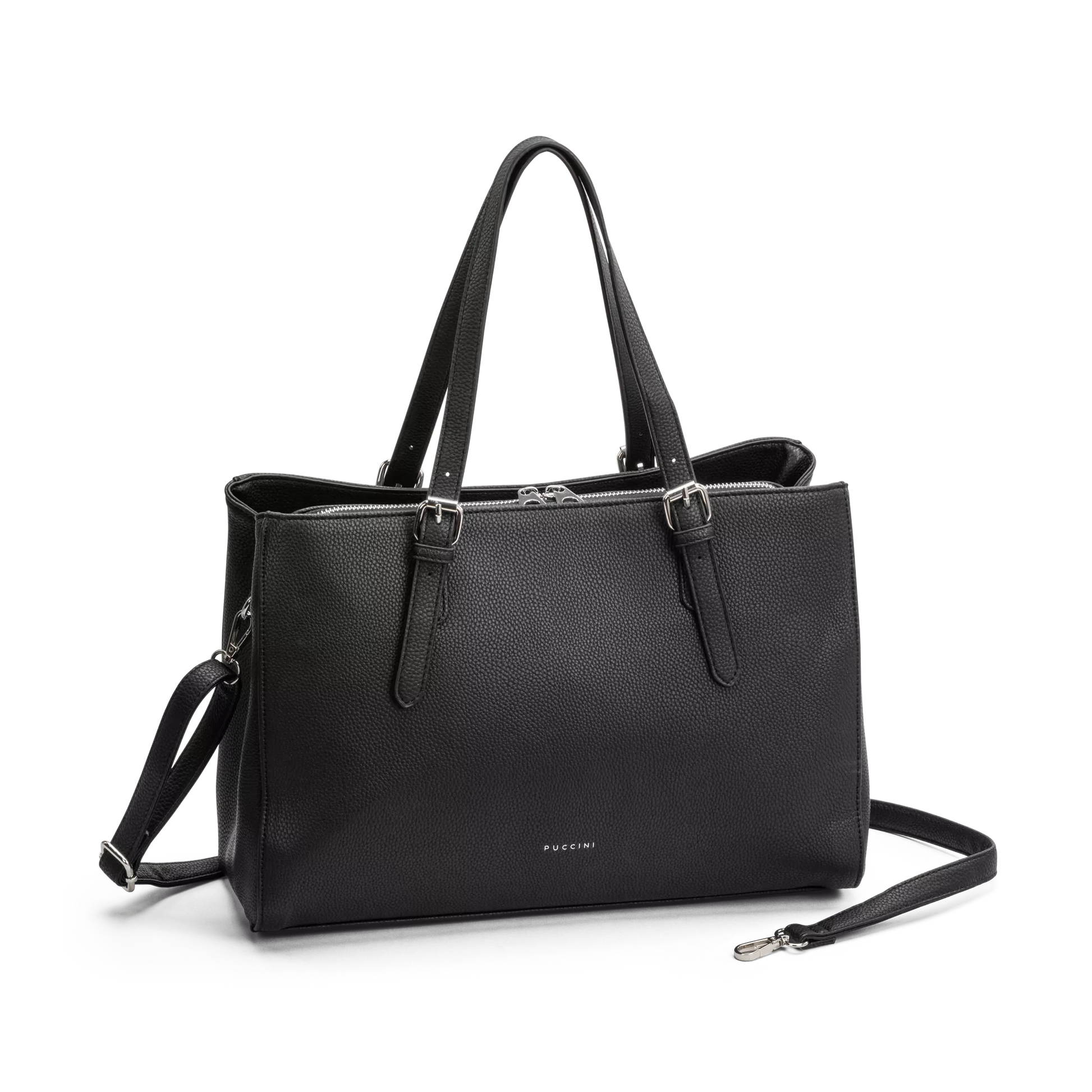 Puccini Anna Handväska Med Datafack - Svart - Travels And Bags