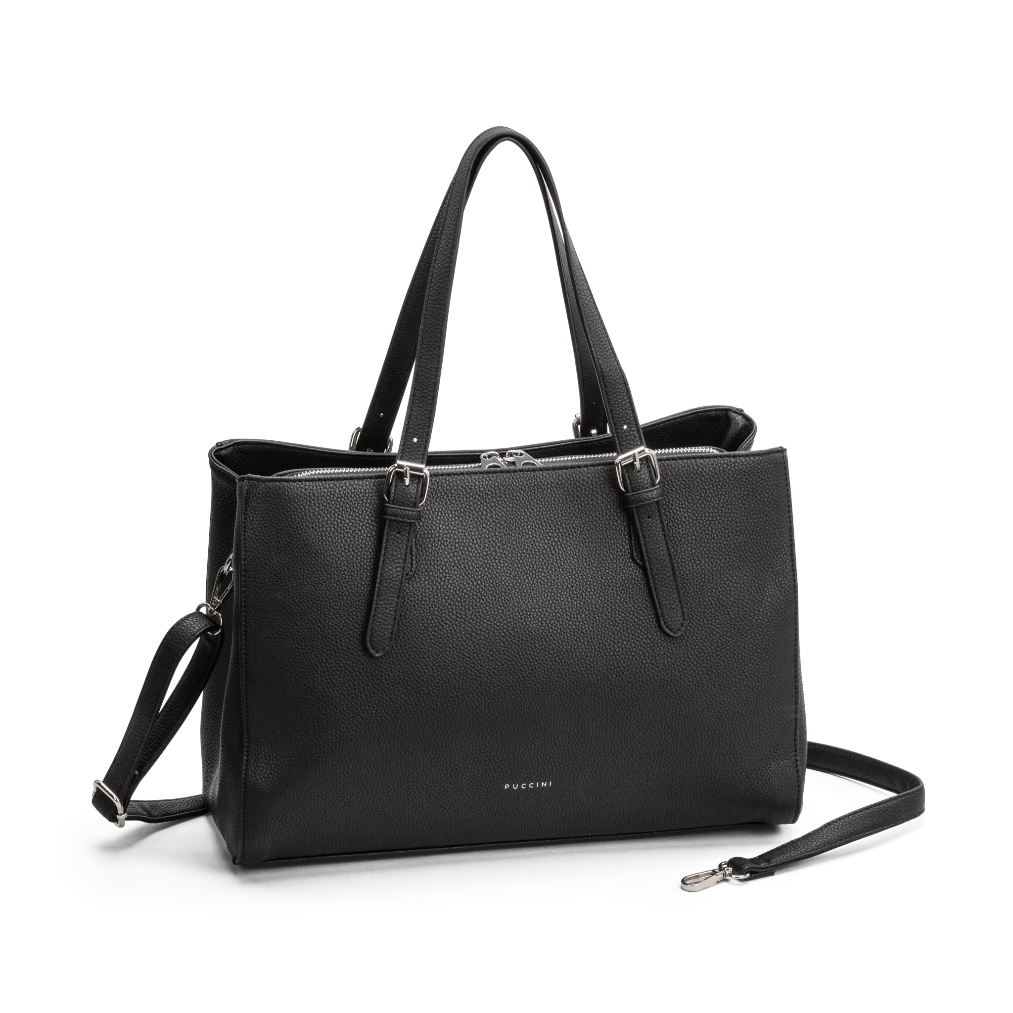 Puccini Anna Handväska Med Datafack - Svart - Travels And Bags