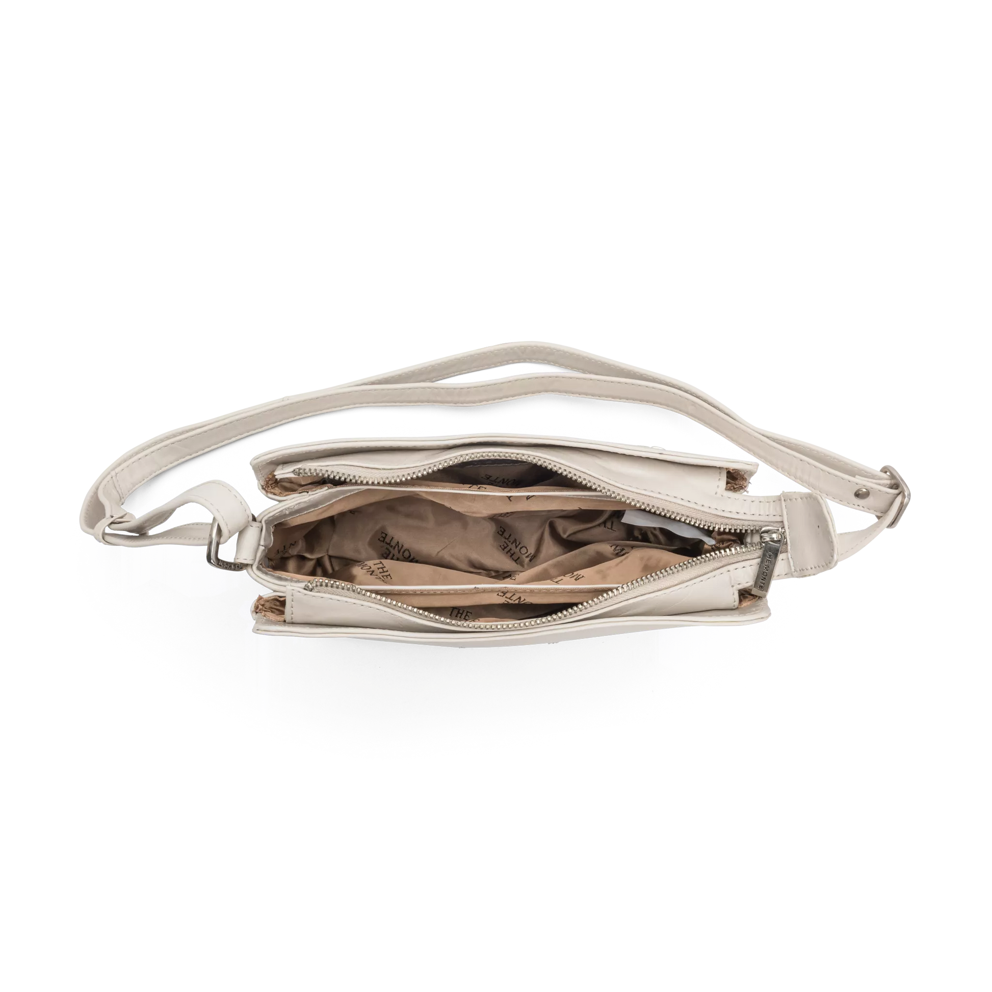The Monte Crossover M Horizontal Axelremsväska - Beige - Travels And Bags