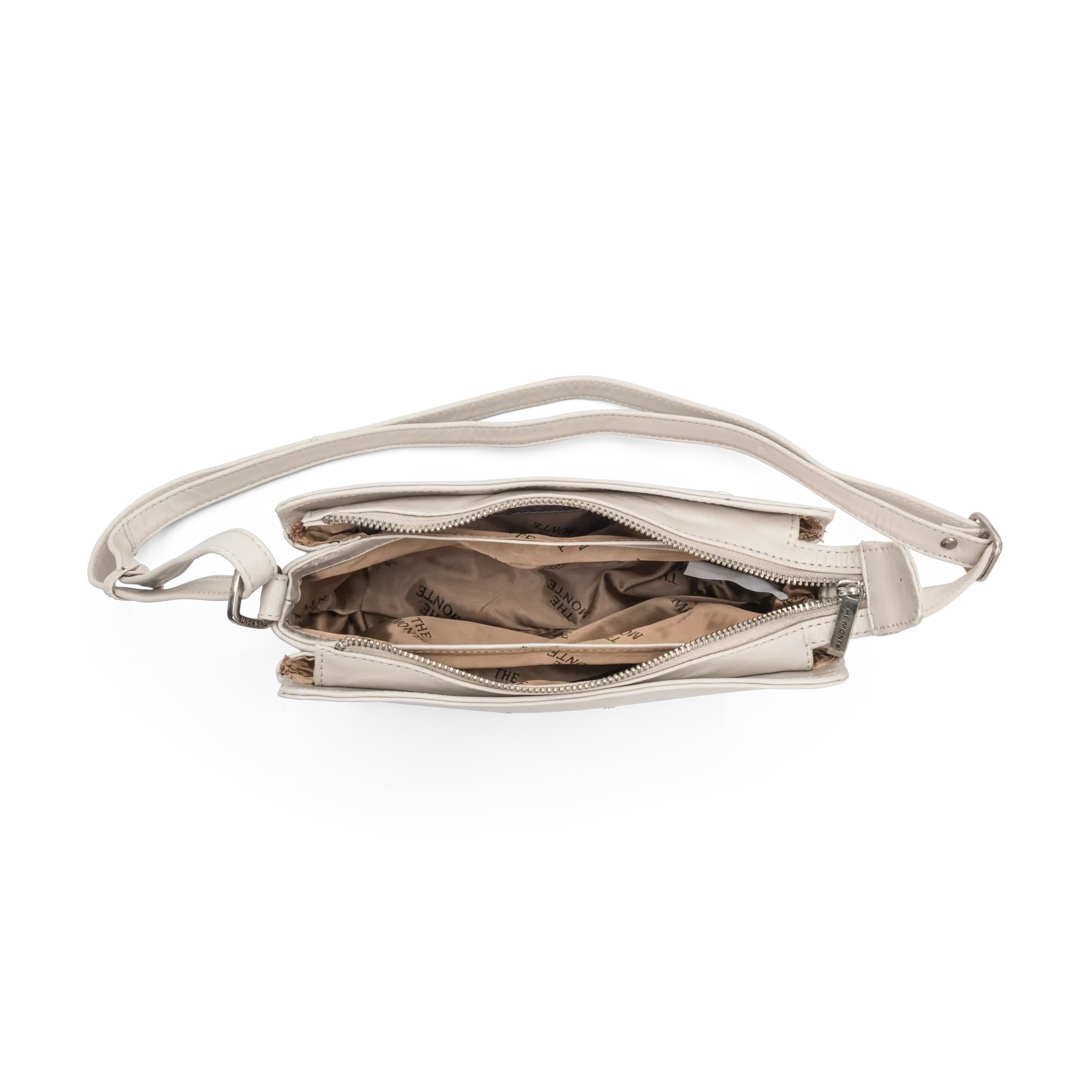 The Monte Crossover M Horizontal Axelremsväska - Beige - Travels And Bags