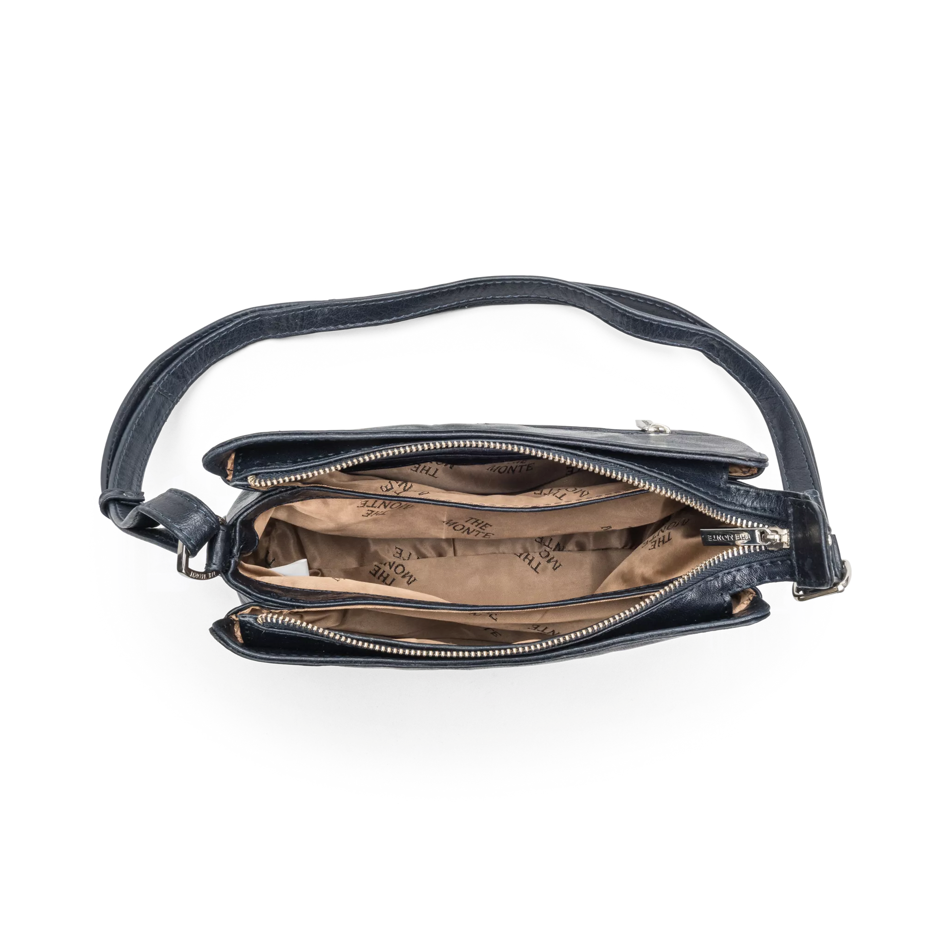 The Monte Crossover M Horizontal Axelremsväska - Marinblå - Travels And Bags