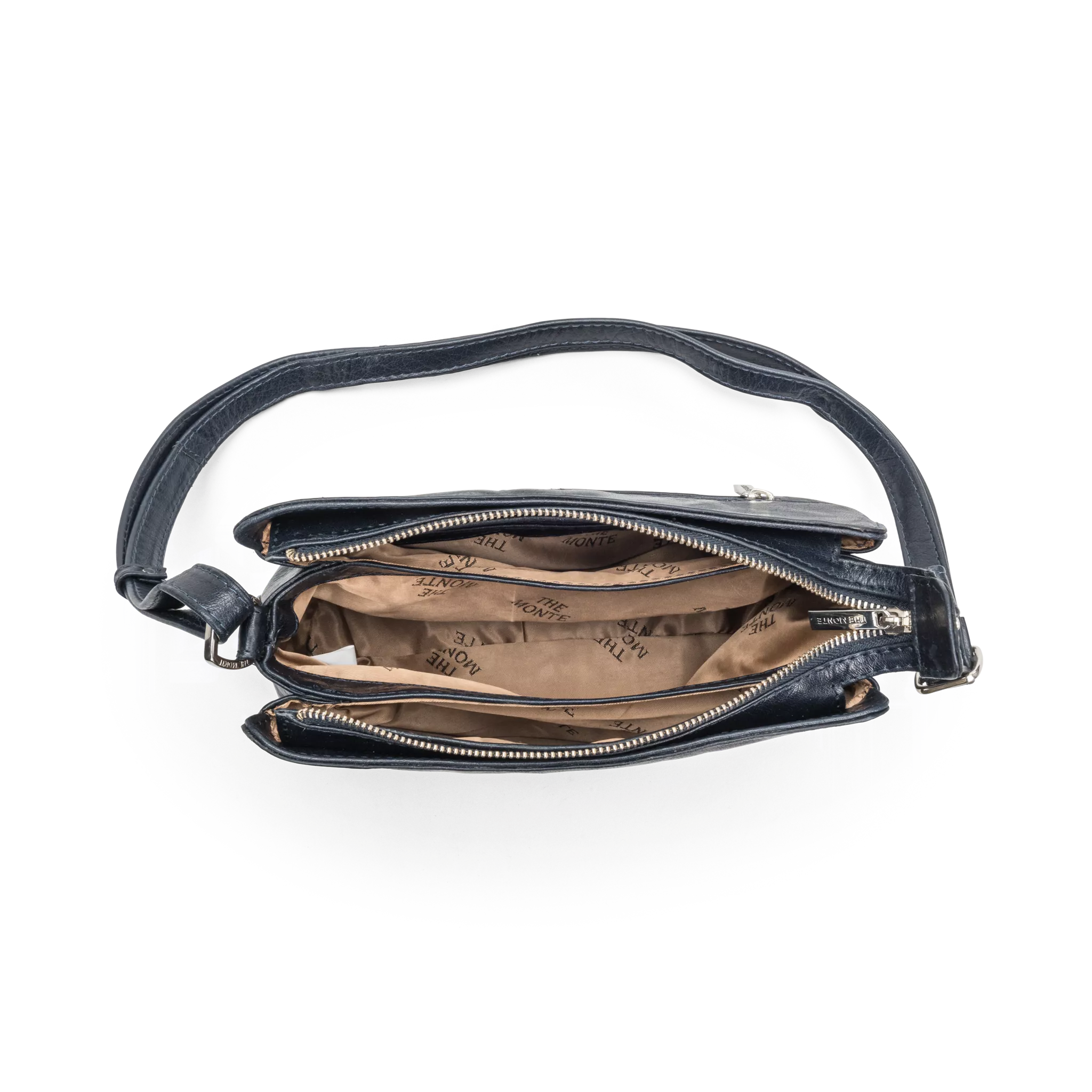 The Monte Crossover M Horizontal Axelremsväska - Marinblå - Travels And Bags