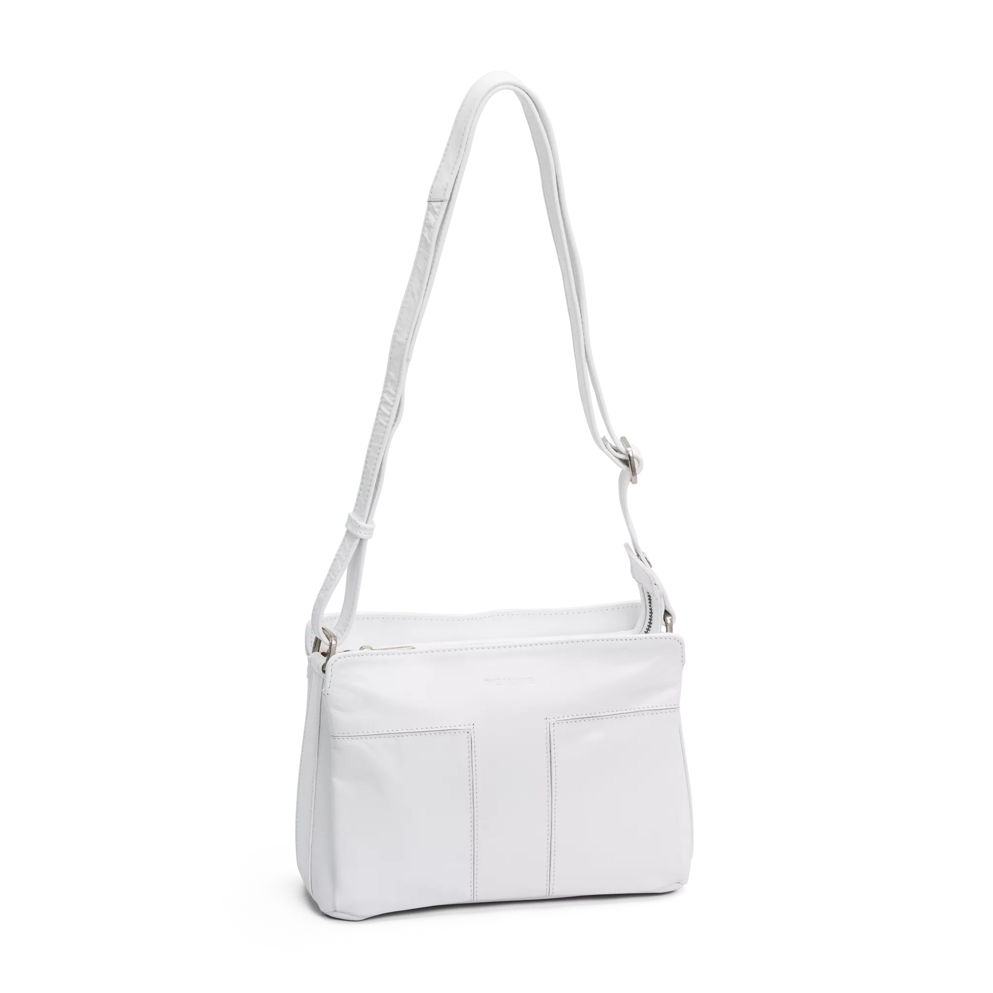 The Monte Crossover M Horizontal Axelremsväska - Vit - Travels And Bags