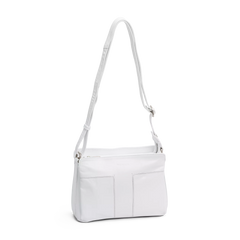 The Monte Crossover M Horizontal Axelremsväska - Vit