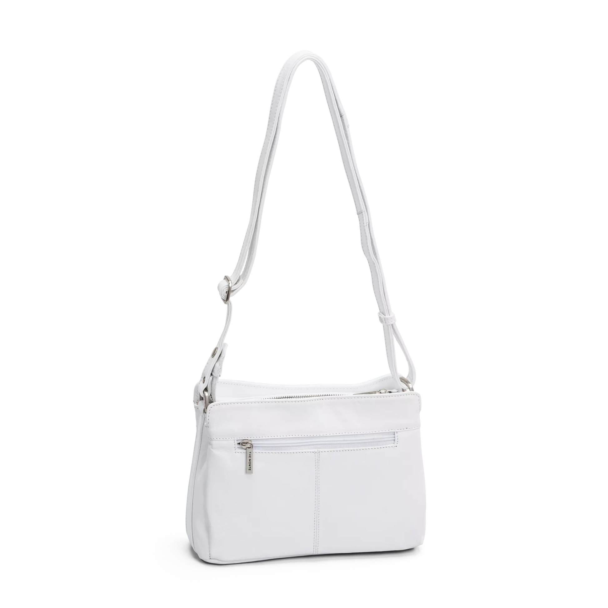 The Monte Crossover M Horizontal Axelremsväska - Vit - Travels And Bags