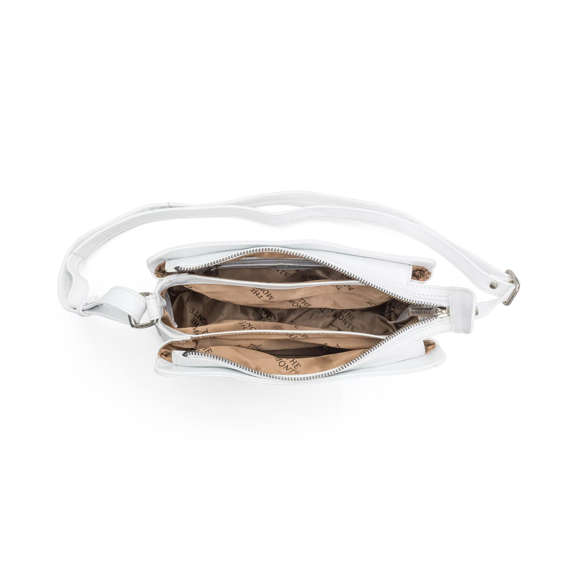 The Monte Crossover M Horizontal Axelremsväska - Vit - Travels And Bags