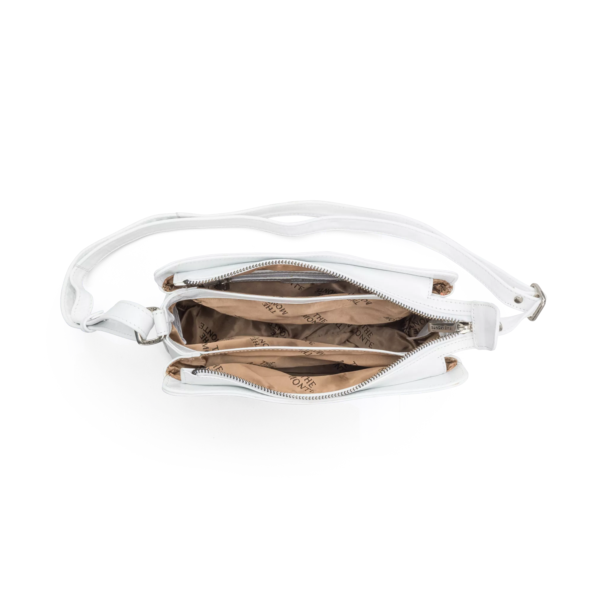 The Monte Crossover M Horizontal Axelremsväska - Vit - Travels And Bags