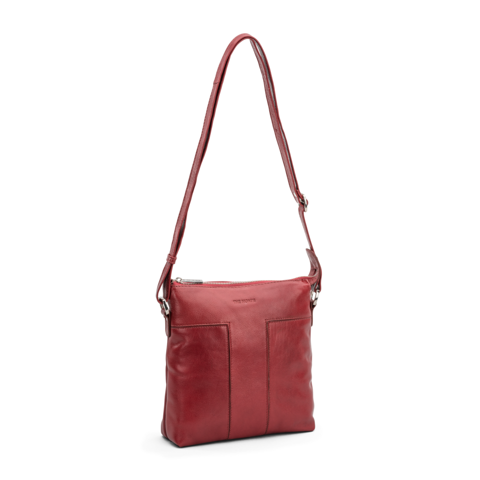 The Monte Crossover S Vertical Axelremsväska - Röd - Travels And Bags