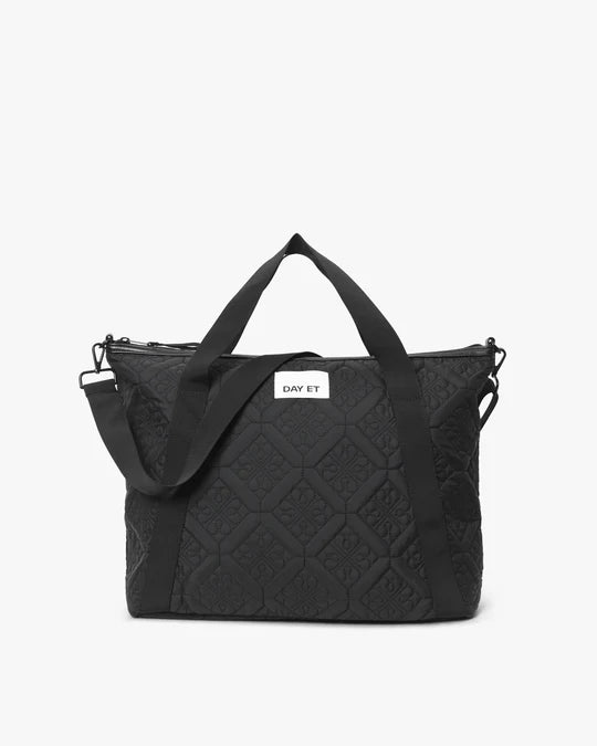 DAY ET Floral Quilt Crossbody L Shoppingväska - Svart - Travels And Bags