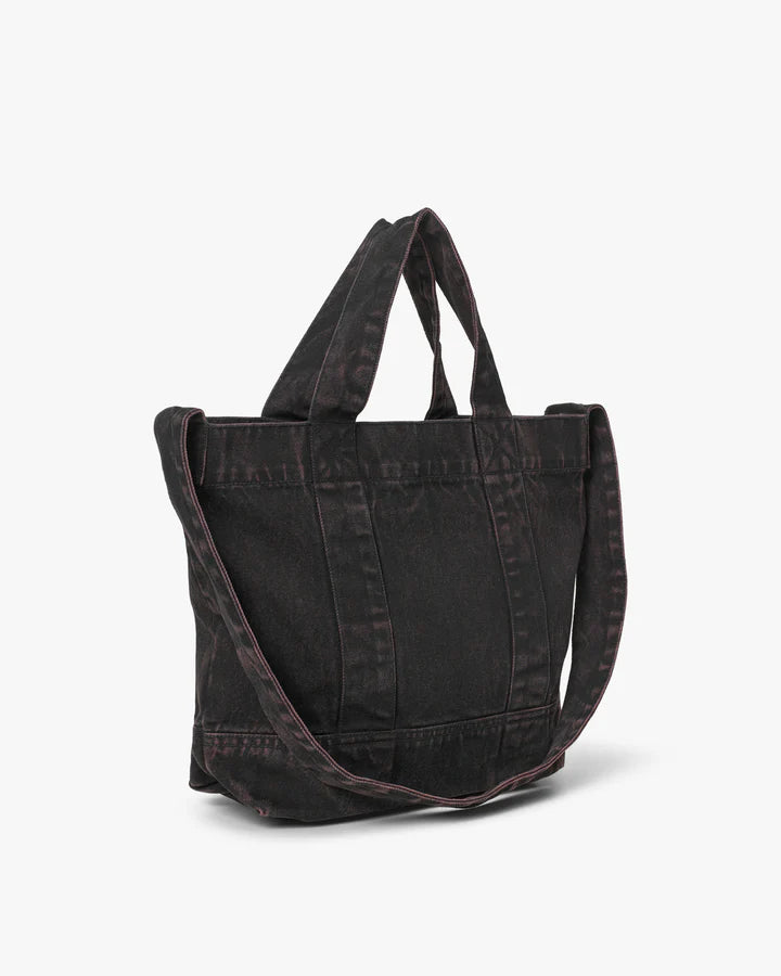 DAY ET Washed Denim Crossbaodyväska - Chocolate Plum