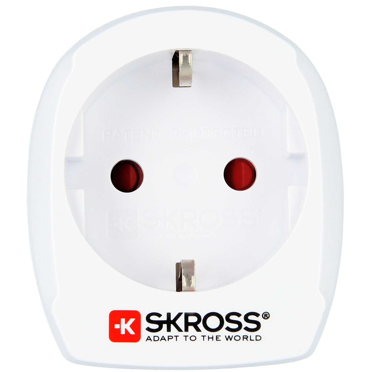 SKROSS - Reseadapter Europa till Danmark Jordad - Travels And Bags