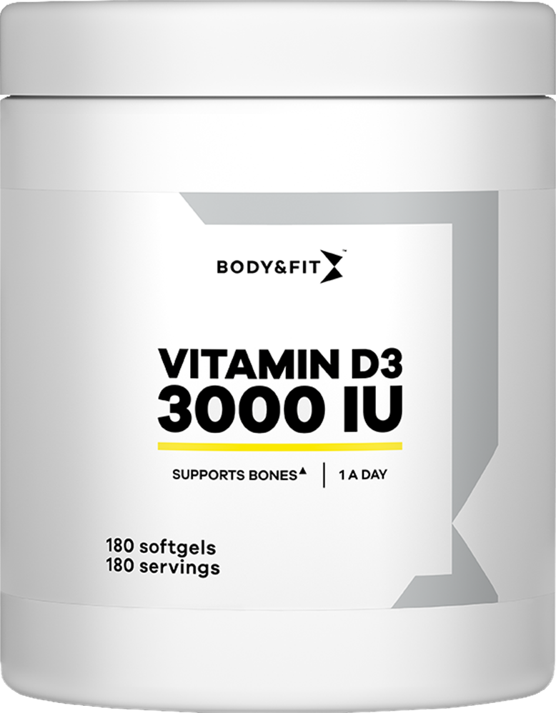 Body & Fit Vitamin D3 3000IU - 180 Mjuka Kapslar