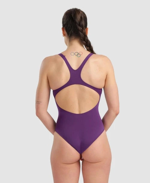 Arena Dambaddräkt Swim Pro Solid Plum-White