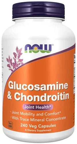 NOW Foods NOW3229 Glucosa & Chondroi & Trace - 240 veg Kapslar