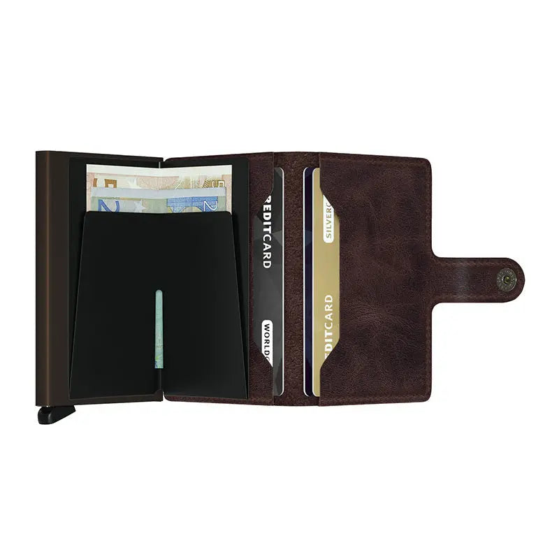 Secrid Miniwallet Kortplånbok - Vintage Brun - Travels And Bags