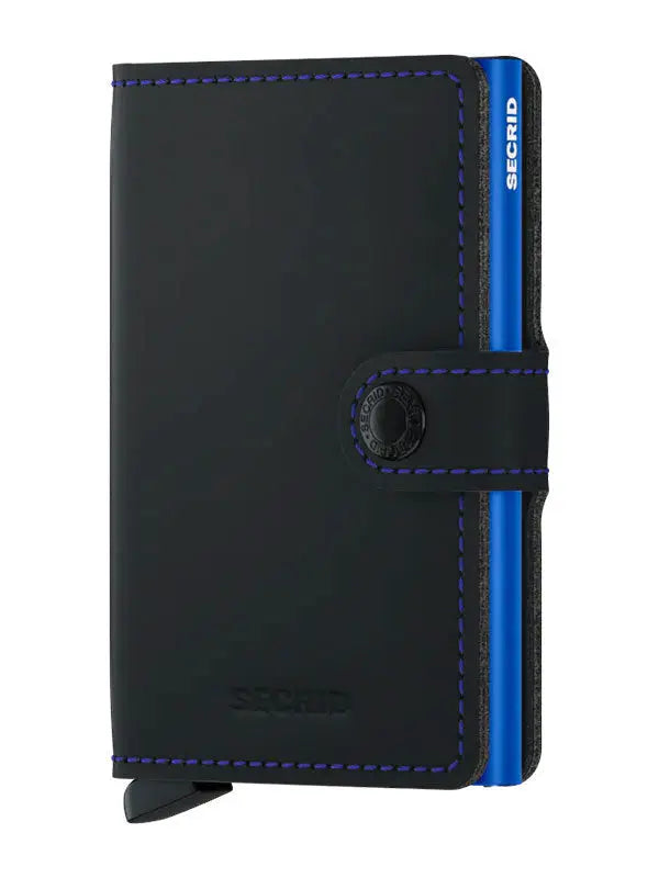 Secrid Miniwallet Kortplånbok - Svart/Blå - Travels And Bags