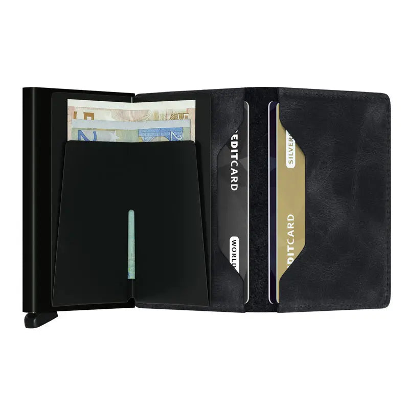 Secrid Slimwallet Kortplånbok - Vintage Svart - Travels And Bags