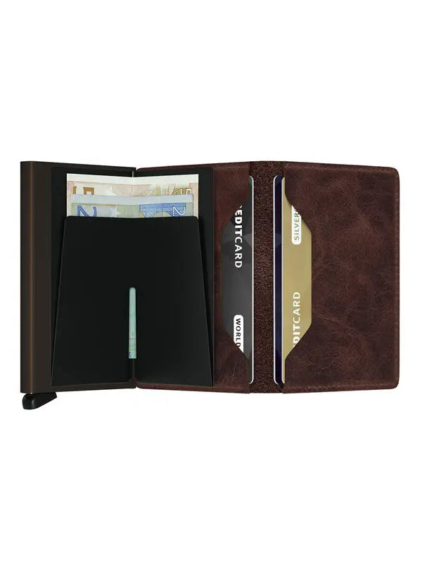 Secrid Slimwallet Kortplånbok - Vintage Mörkbrun - Travels And Bags