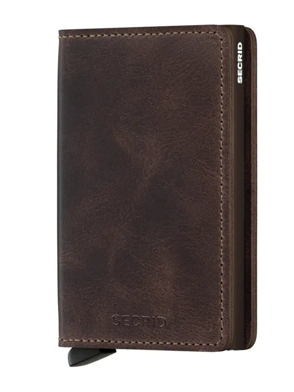 Secrid Slimwallet Kortplånbok - Vintage Mörkbrun - Travels And Bags