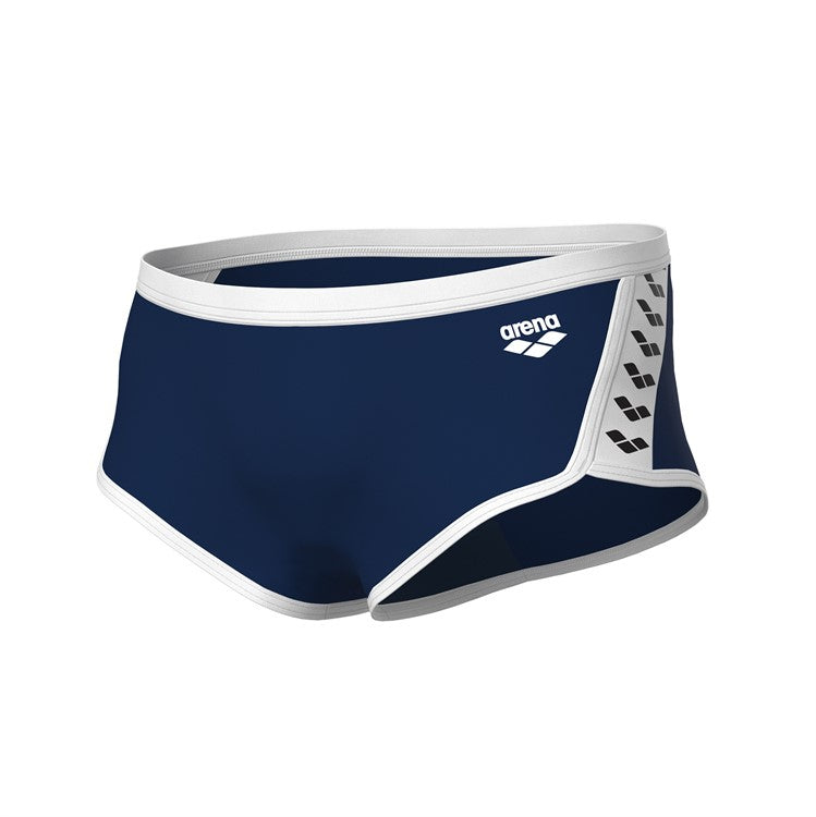 Arena Mens Icons Badbyxor låg midja 710 Marin-vit