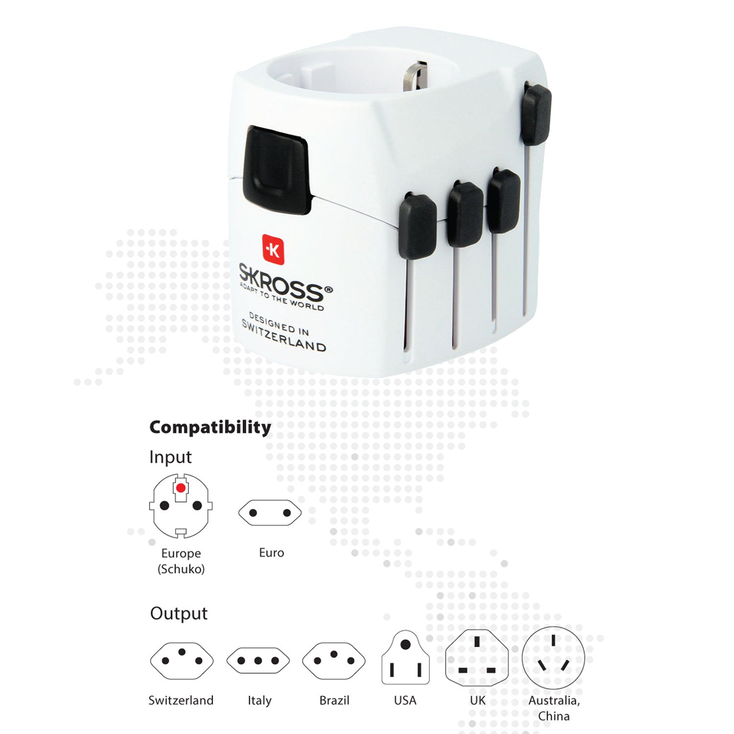 SKROSS - Världsreseadapter PRO Jordad - Travels And Bags