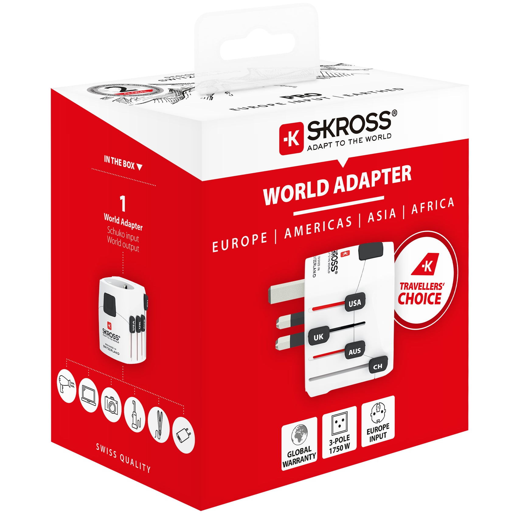 SKROSS - Världsreseadapter PRO Jordad - Travels And Bags