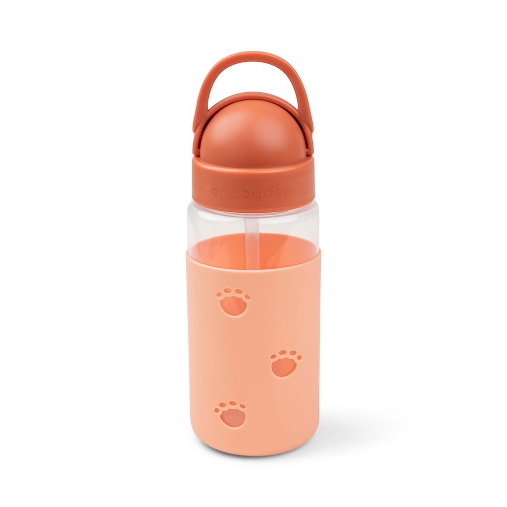 Done By Deer Easy-grip Straw Bottle - Elphee Orange Done By Deer
