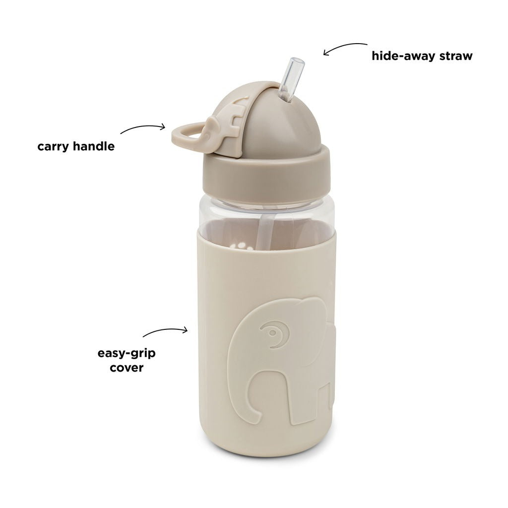 Done By Deer Easy-grip Straw Bottle - Elphee Beige Done By Deer
