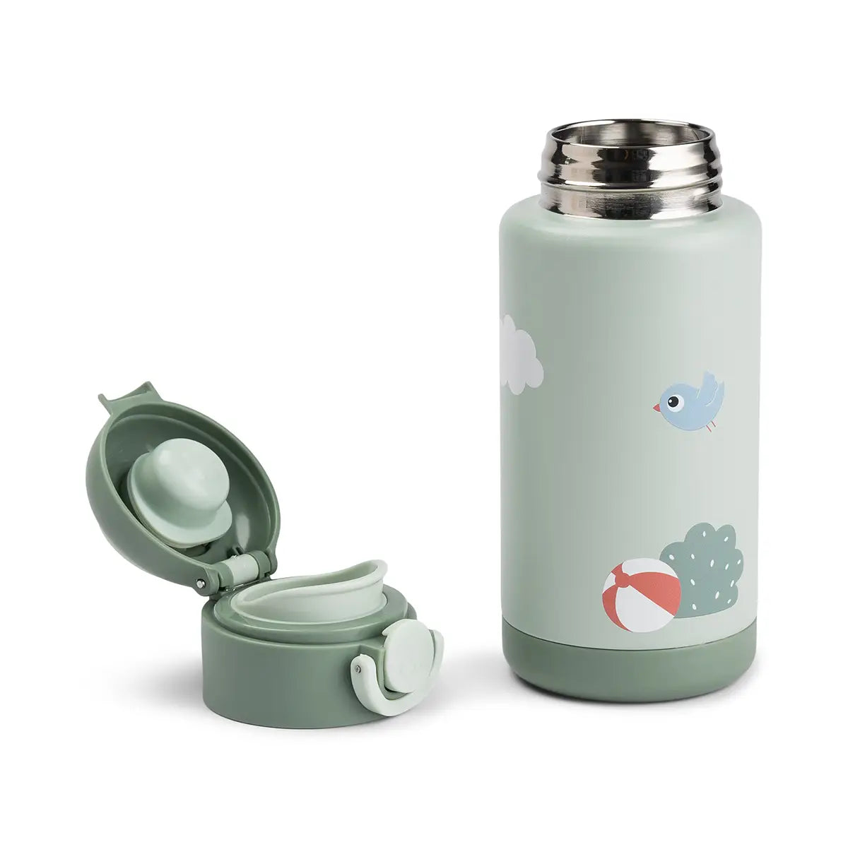 Done by Deer Insulated bottle Playground Grön - 340 ml