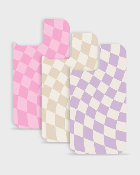 Holdit Print Pack iPhone 12/12 Pro - Checkered - Travels And Bags