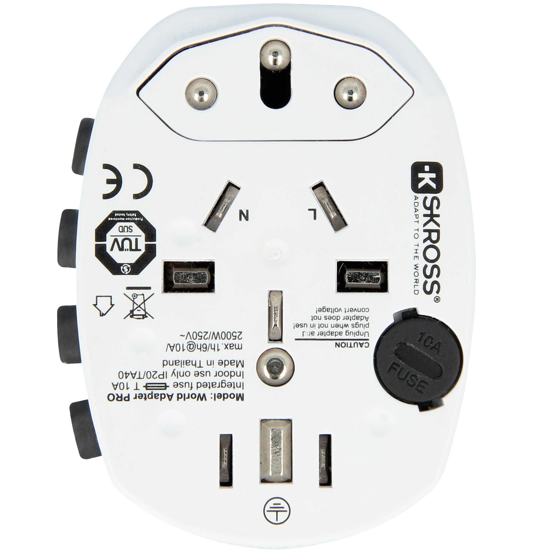 SKROSS - Världsreseadapter  PRO World Jordad - Travels And Bags