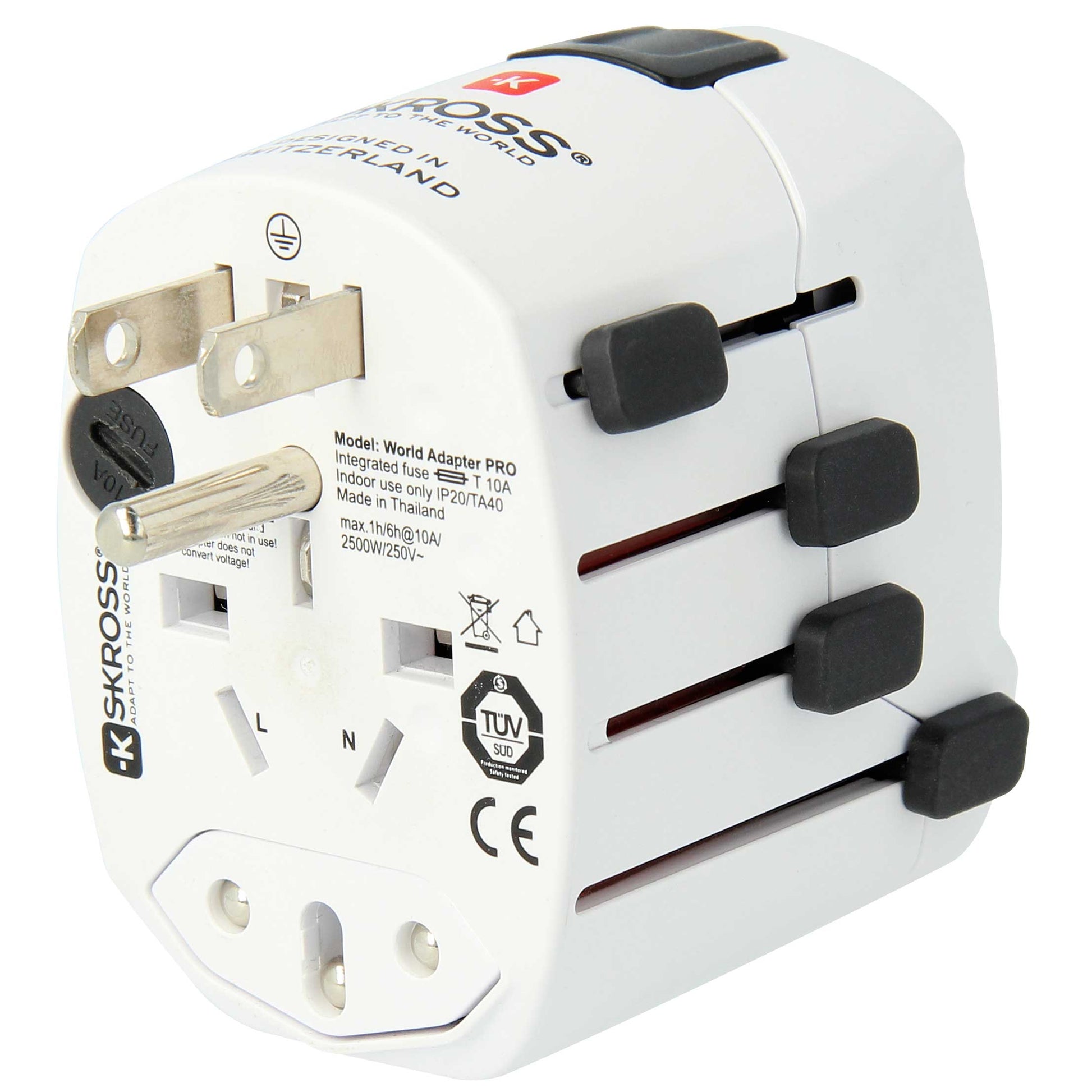SKROSS - Världsreseadapter  PRO World Jordad - Travels And Bags
