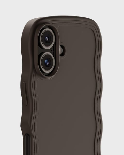 Holdit Telefonskal Wavy iPhone 16 - Brun - Travels And Bags