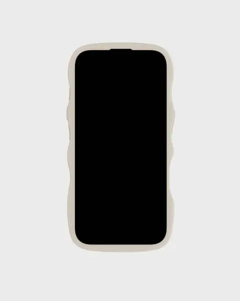 Holdit Telefonskal Wavy iPhone 16 - Beige/Transparent - Travels And Bags