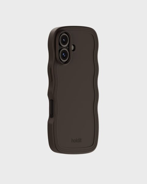 Holdit Telefonskal Wavy iPhone 16 - Brun - Travels And Bags
