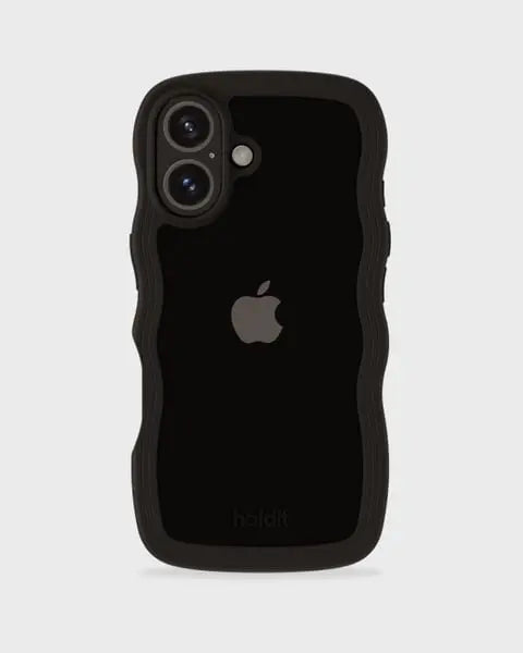 Holdit Telefonskal Wavy iPhone 16 - Svart/Transparent - Travels And Bags